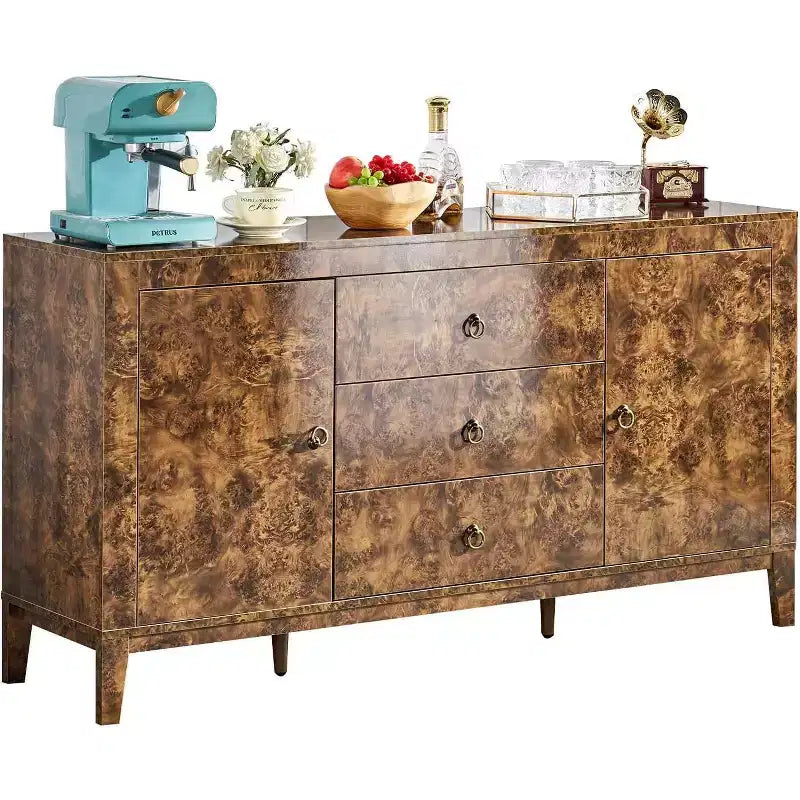 AMERLIFE Credenza a Buffet Lucida in Radica