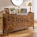 AMERLIFE High Gloss Burl Buffet Sideboard Cabinet