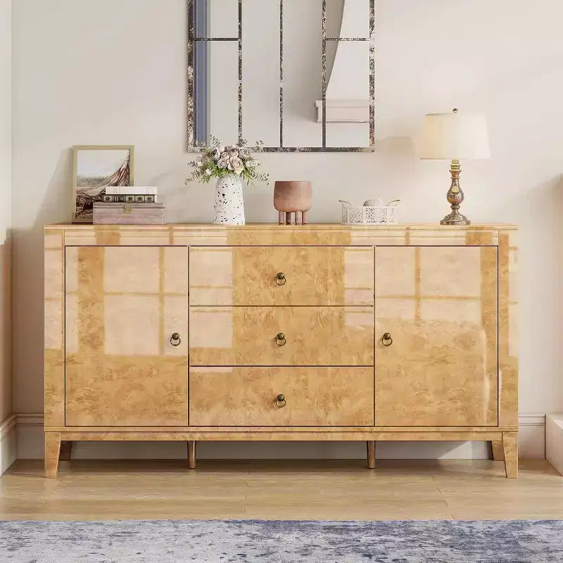 AMERLIFE Credenza a Buffet Lucida in Radica