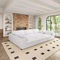 Large size modular cloud sofa 6 seats down sofa bed apartment living room sofa 120