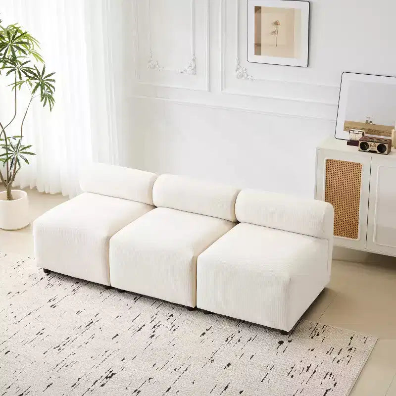 Christopher Knight Home Fermin 78 Divano componibile moderno a 3 posti con schienale arrotondato