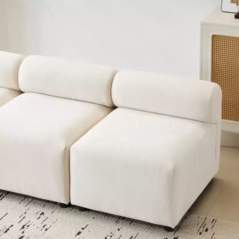 Christopher Knight Home Fermin 78 Divano componibile moderno a 3 posti con schienale arrotondato