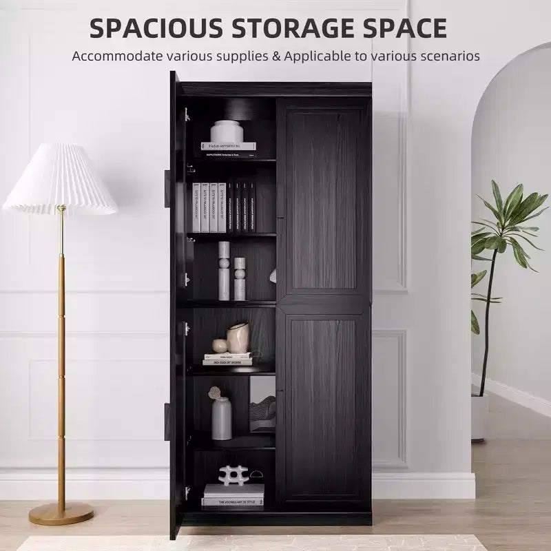 Mobile e credenza impilabili in legno massello con ripiani regolabili