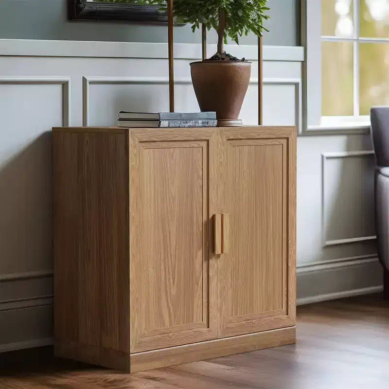 Mobile e credenza impilabili in legno massello con ripiani regolabili