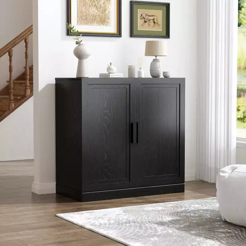 Mobile e credenza impilabili in legno massello con ripiani regolabili