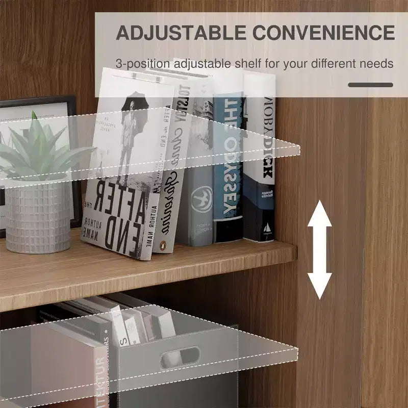 Mobile e credenza impilabili in legno massello con ripiani regolabili