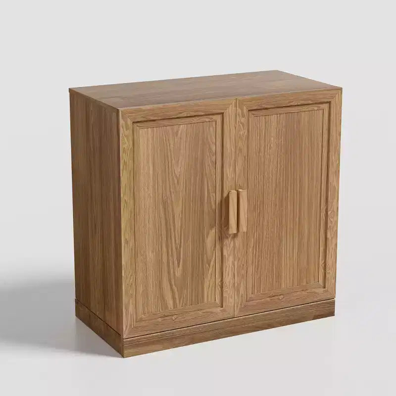 Mobile e credenza impilabili in legno massello con ripiani regolabili