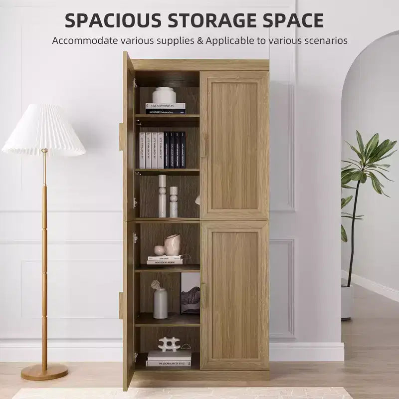 Mobile e credenza impilabili in legno massello con ripiani regolabili