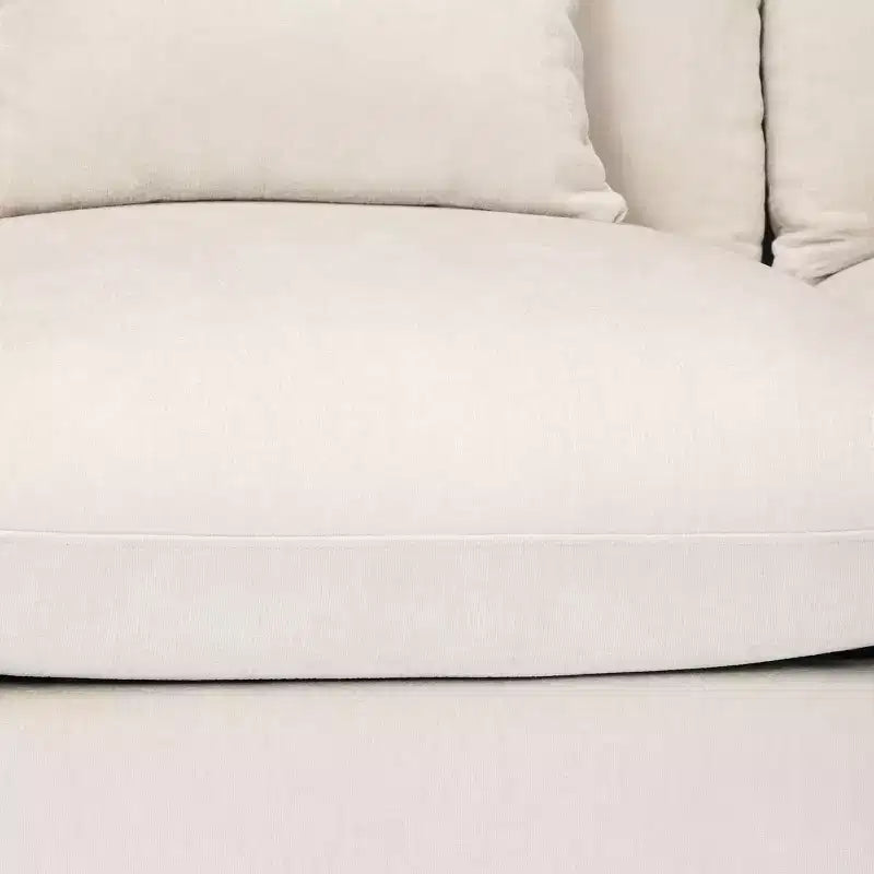 WestinTrends Augusta Divano Sezionale Modulare a U Chenille 128 con Chaise Longue, Porte USB/Type-C e Tasche Laterali