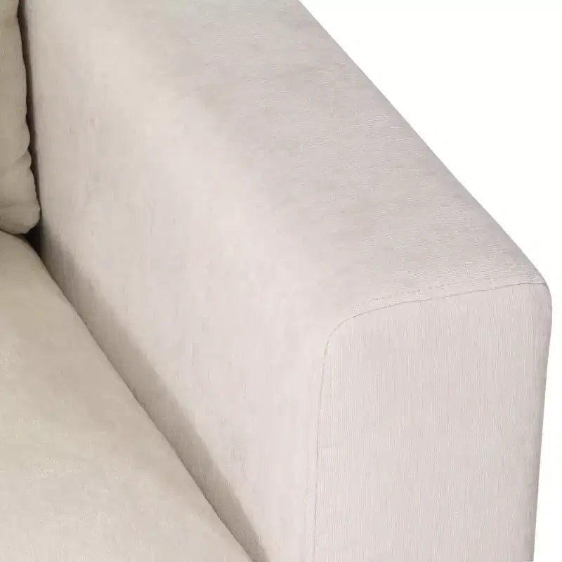 WestinTrends Augusta Divano Sezionale Modulare a U Chenille 128 con Chaise Longue, Porte USB/Type-C e Tasche Laterali