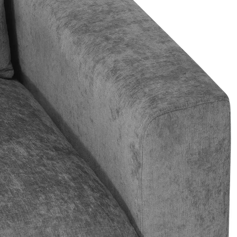 WestinTrends Augusta Divano Sezionale Modulare a U Chenille 128 con Chaise Longue, Porte USB/Type-C e Tasche Laterali
