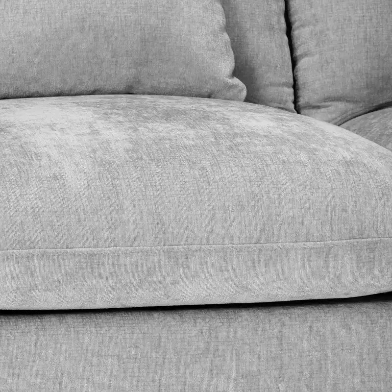 WestinTrends Augusta Divano Sezionale Modulare a U Chenille 128 con Chaise Longue, Porte USB/Type-C e Tasche Laterali