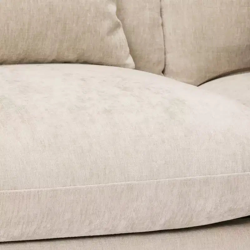WestinTrends Augusta Divano Sezionale Modulare a U Chenille 128 con Chaise Longue, Porte USB/Type-C e Tasche Laterali