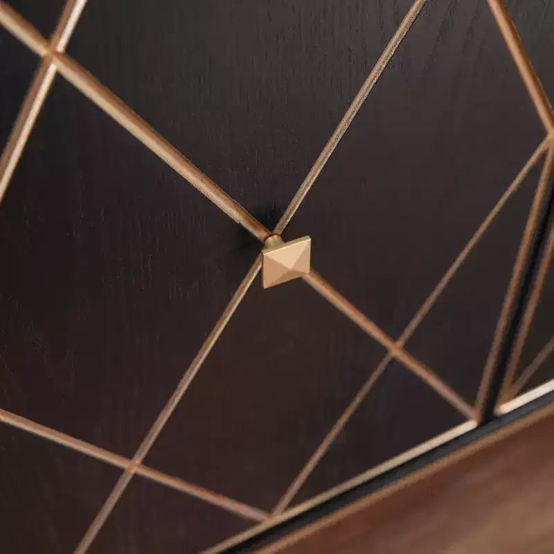 Credenza Madia Marradi con Contenitore - Nera - SEI