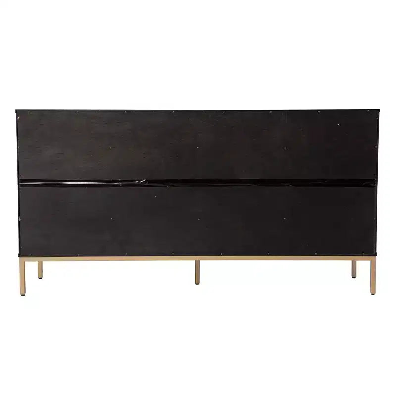 Credenza Madia Marradi con Contenitore - Nera - SEI