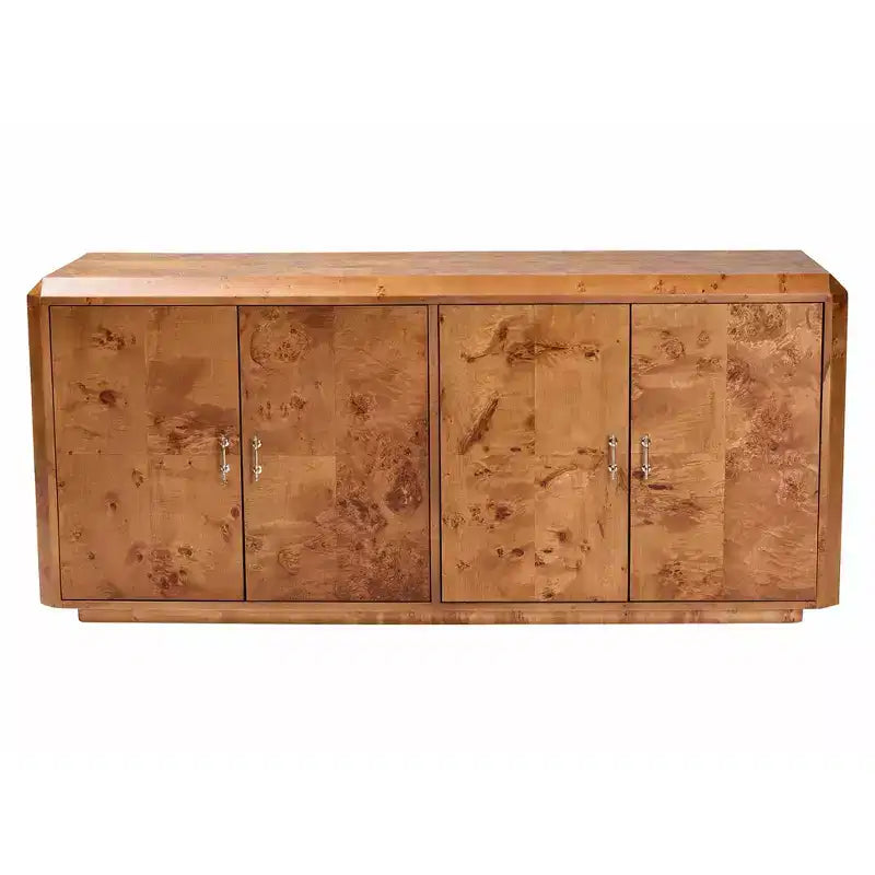 bali & pari Valora Madia Buffet a 4 Ante in Legno di Olmo Burl Moderno e Contemporaneo