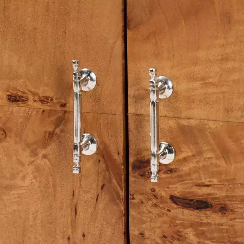 bali & pari Valora Madia Buffet a 4 Ante in Legno di Olmo Burl Moderno e Contemporaneo