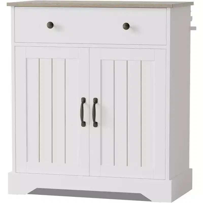 29.5 Credenza Moderna con Mobile Buffet, Tavolino Buffet Moderno da Bar per Caffè, Ripiani Regolabili, Dispensa in Legno da Cucina, per Soggiorno, Ingresso