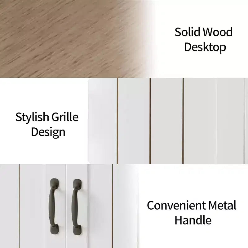29.5 Credenza Moderna con Mobile Buffet, Tavolino Buffet Moderno da Bar per Caffè, Ripiani Regolabili, Dispensa in Legno da Cucina, per Soggiorno, Ingresso