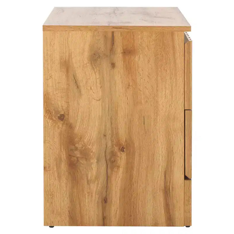 Comodino a 2 cassetti Conall - NST3103 - Rovere -