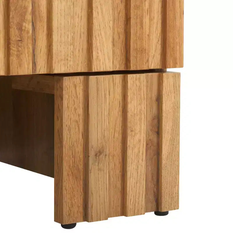 Comodino a 2 cassetti Conall - NST3103 - Rovere -