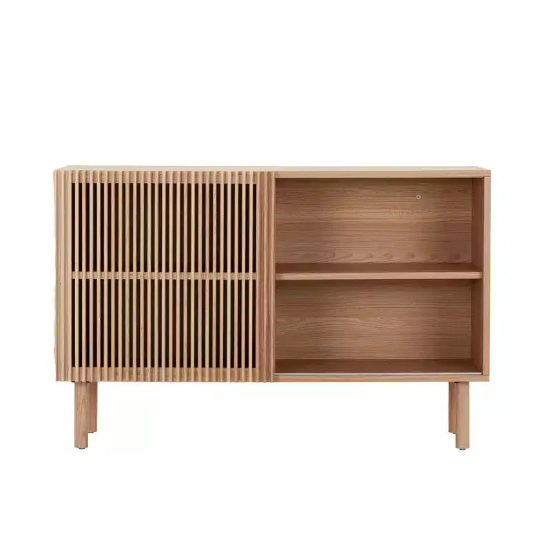 GDFStudio Margaret Madia moderna in legno da 48,4 pollici con anta scorrevole