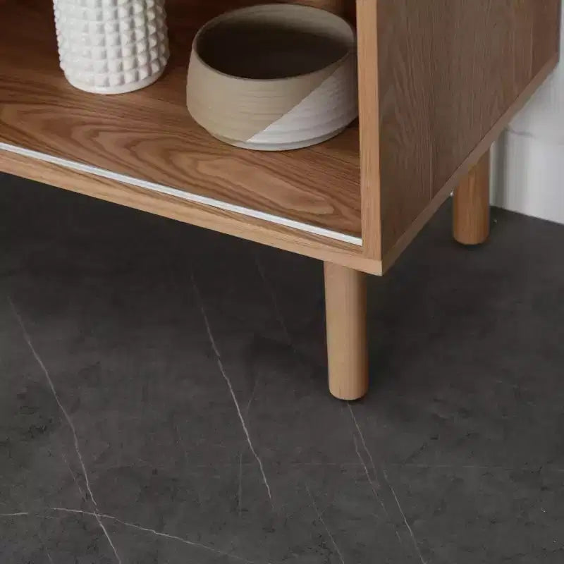 GDFStudio Margaret Madia moderna in legno da 48,4 pollici con anta scorrevole