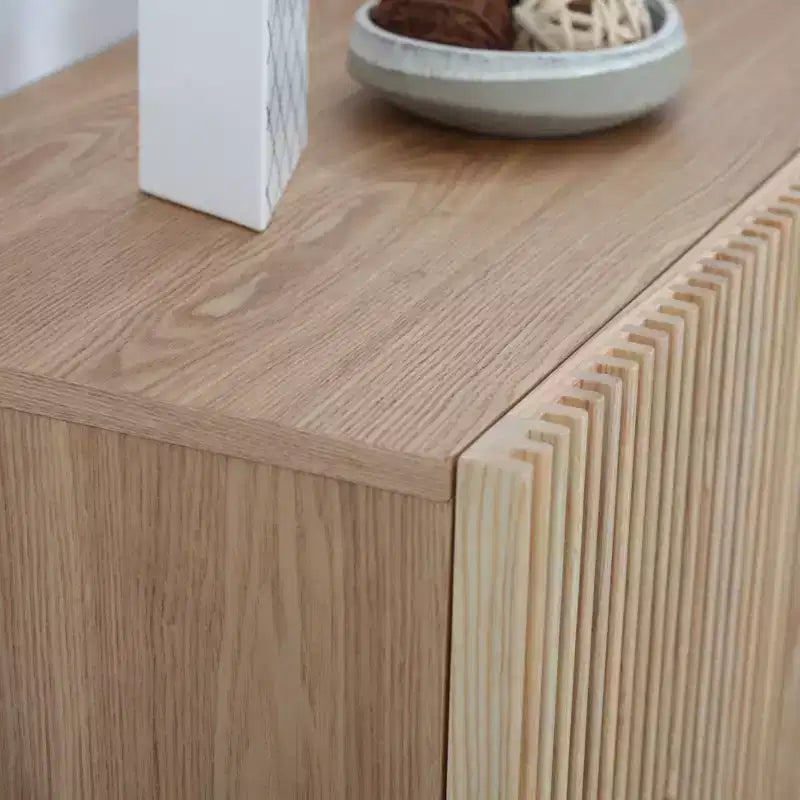 GDFStudio Margaret Madia moderna in legno da 48,4 pollici con anta scorrevole