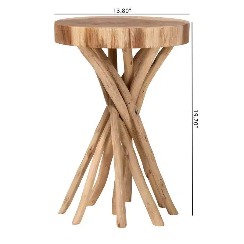 bali & pari Liberte Tavolino da Divano in Legno Teak Naturale
