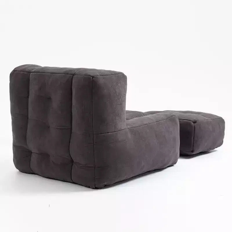 Poltrona sacco morbida per adulti, divano pigro super morbido con memory foam e pouf, poltrona moderna per salotto, camera da letto, appartamento