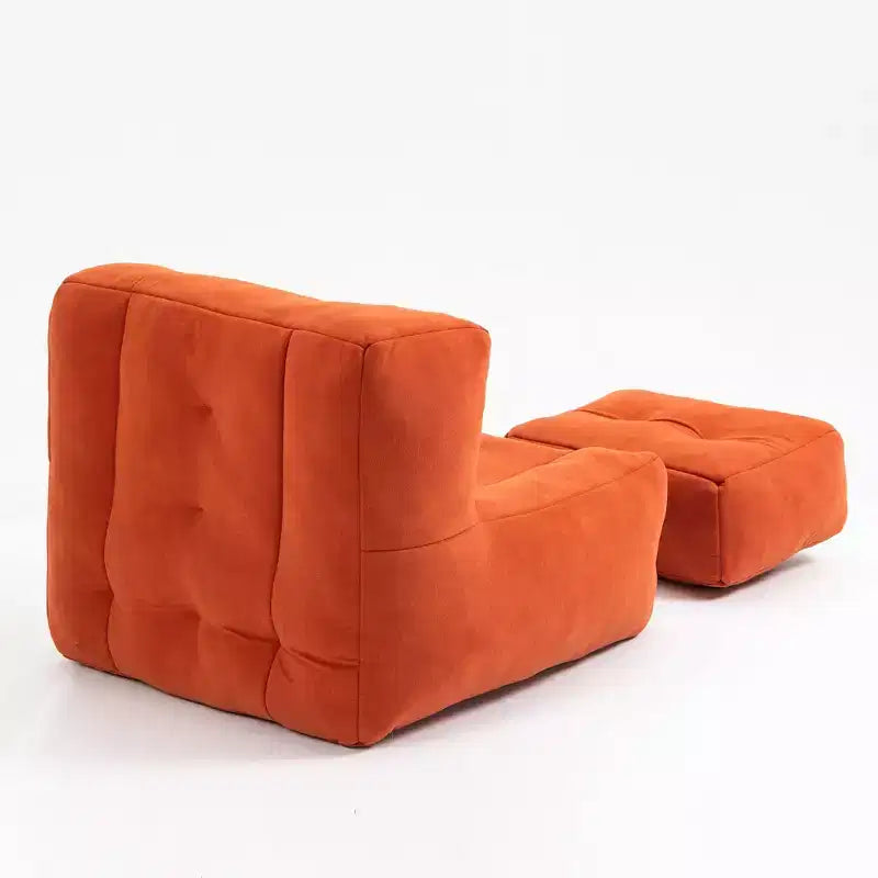 Poltrona sacco morbida per adulti, divano pigro super morbido con memory foam e pouf, poltrona moderna per salotto, camera da letto, appartamento