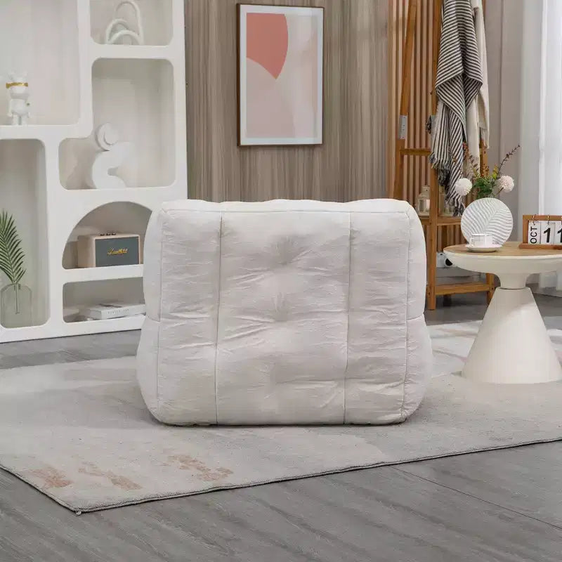 Poltrona sacco morbida per adulti, divano pigro super morbido con memory foam e pouf, poltrona moderna per salotto, camera da letto, appartamento