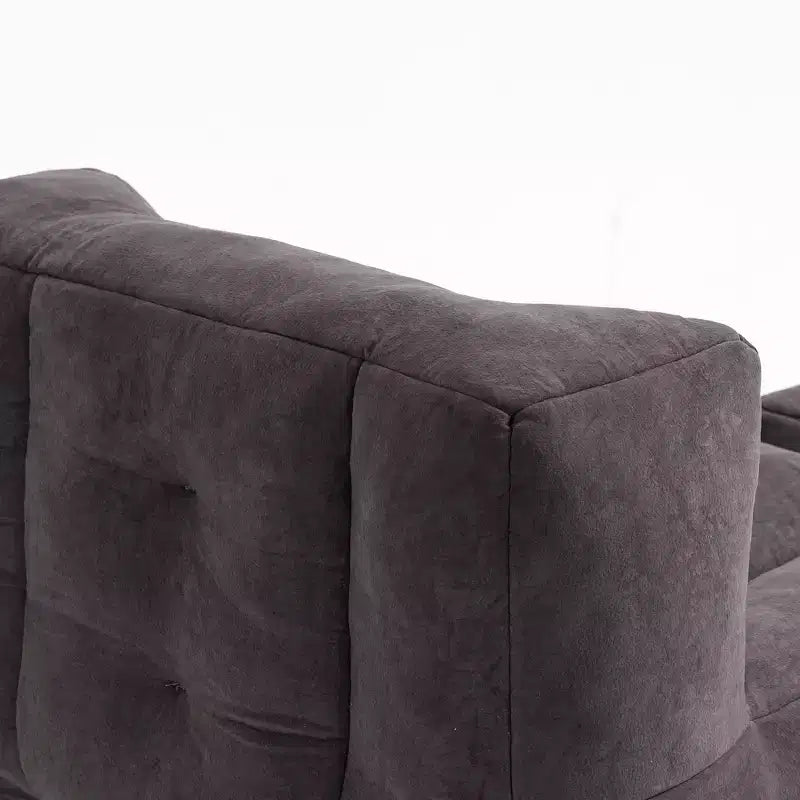 Poltrona sacco morbida per adulti, divano pigro super morbido con memory foam e pouf, poltrona moderna per salotto, camera da letto, appartamento