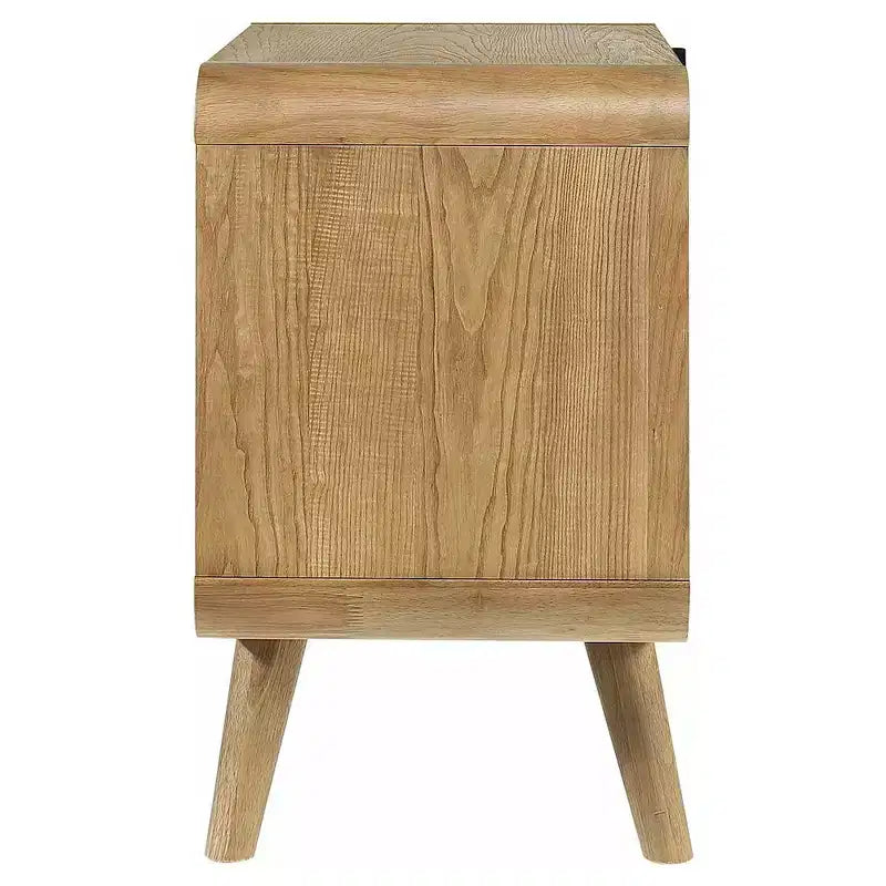 Comodino Robyn con 2 cassetti, color frassino chiaro