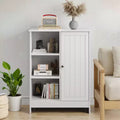 GDFStudio Azir Farmhouse 23.62'' Freestanding Storage Cabinet with Door and Adjustable Shelves