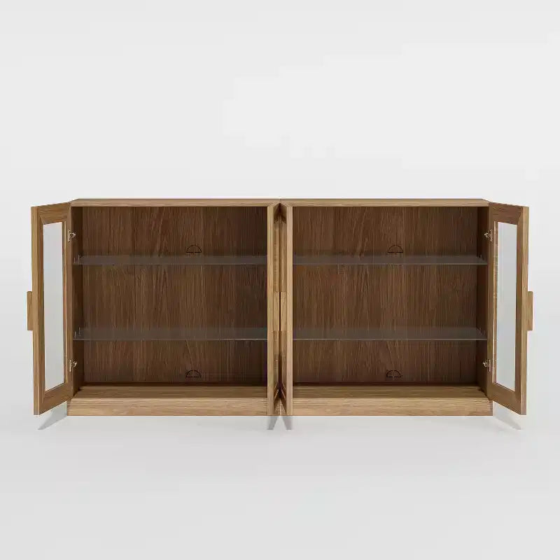 PexFix Madia 31x62x16 con 4 Ante e Contenitore Organizzatore Multiuso per Cucina Soggiorno Marrone