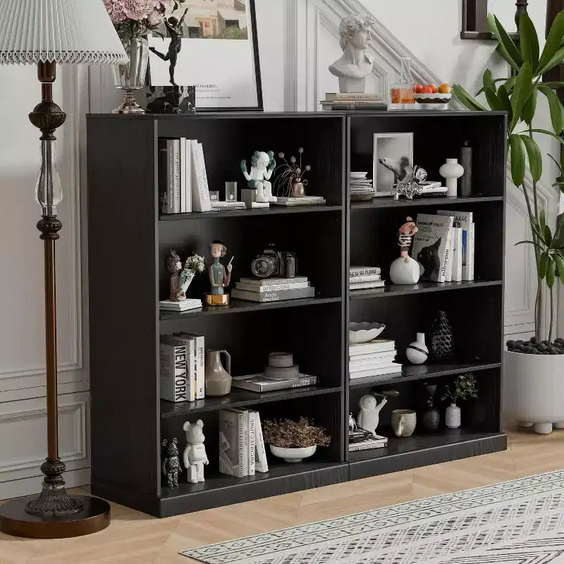 PexFix 49x62x16 Sideboard Cabinet with Storage Multipurpose Organizer for Kitchen Living Room Black