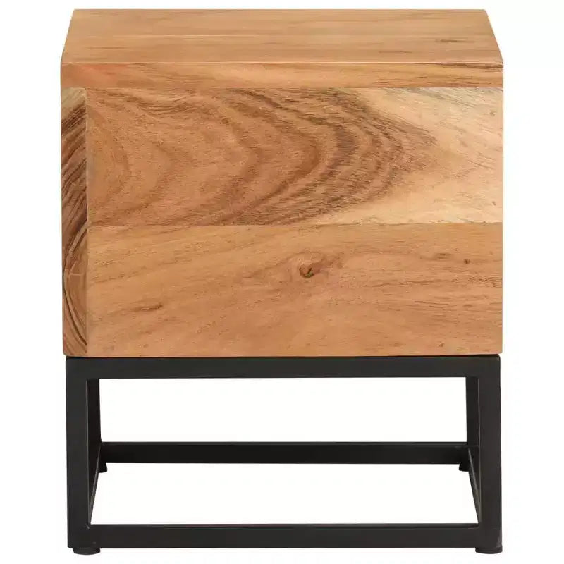 Tavolino 30x30x33 cm in legno massello di acacia
