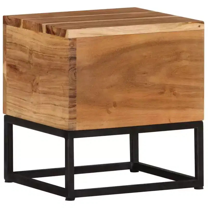 Tavolino 30x30x33 cm in legno massello di acacia