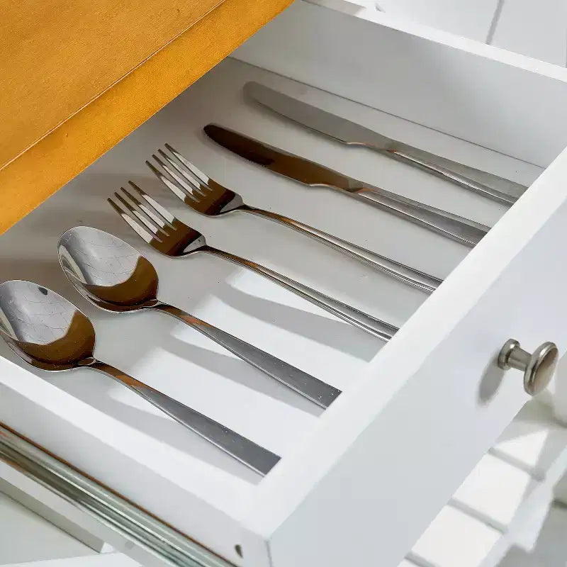 GDFStudio Forster Madia Moderna in Legno da 47,5 con Portabottiglie e Cassetti