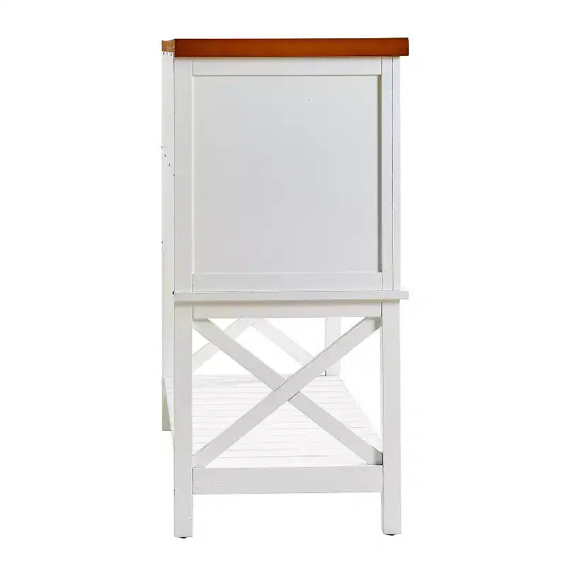 GDFStudio Forster Madia Moderna in Legno da 47,5 con Portabottiglie e Cassetti