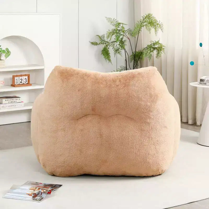 Poltrona a sacco con braccioli in schiuma ad alta densità, pigra e confortevole per adulti, soggiorno, camera da letto, lettura