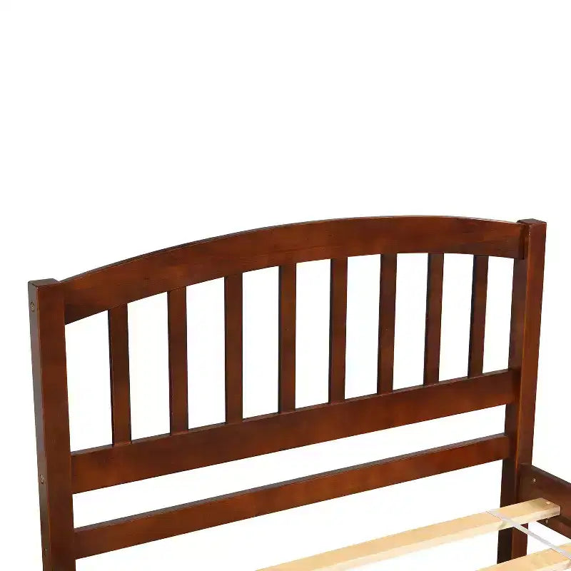 Base letto a piattaforma in legno Twin con letto estraibile Espresso