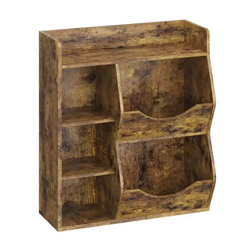 Libreria per bambini e portaoggetti per giocattoli, organizer per giocattoli a 3 livelli, mobiletto a 5 cubi, libreria per bambini