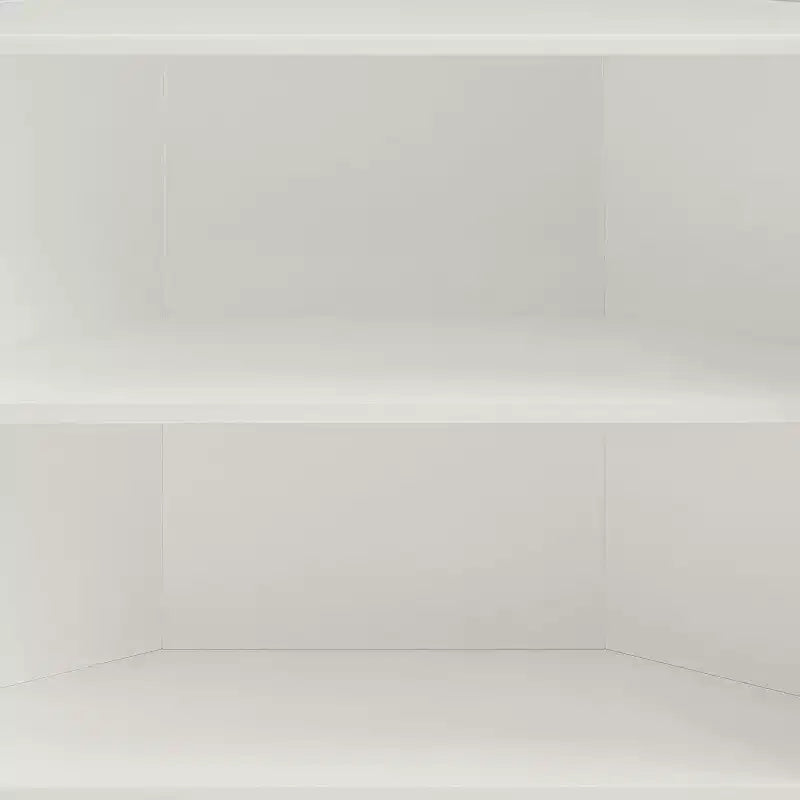 Meuble d'angle Acekool, buffet à 2 portes avec cadre en métal et étagères à 2 niveaux, organisateur de rangement pour salon, cuisine, chambre, salle de bain, blanc