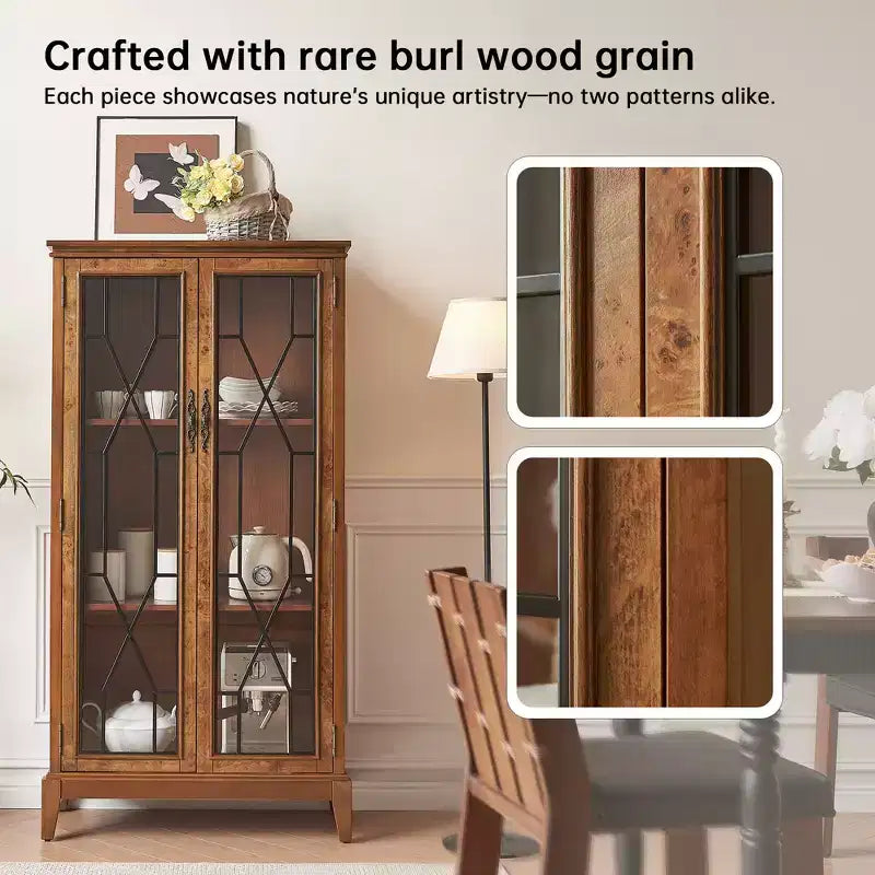 Credenza a Buffet con Finitura Elegante, Piedini Regolabili e Dispositivo Antiribaltamento - Soluzione di Archiviazione Perfetta per Sala da Pranzo o Zona Giorno