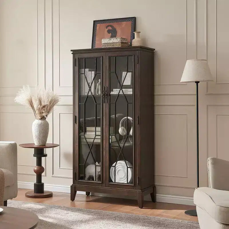 Credenza a Buffet con Finitura Elegante, Piedini Regolabili e Dispositivo Antiribaltamento - Soluzione di Archiviazione Perfetta per Sala da Pranzo o Zona Giorno