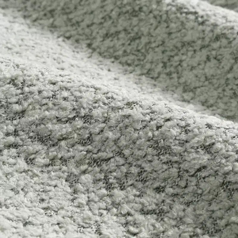 Divano sezionale modulare a L da 110 pollici con seduta extra-large, cuscino con cuciture a vista, pouf, rivestimento in tessuto bouclé, 4 posti