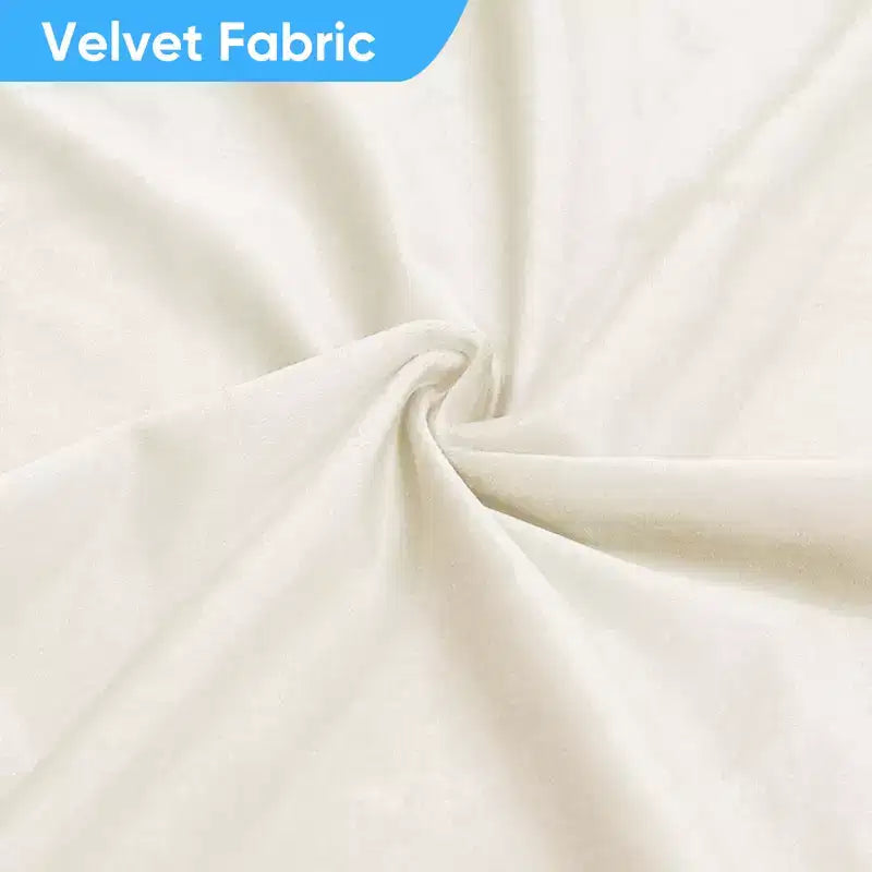 Divano sezionale in velluto a forma di L Mjkone, divano componibile a 4 posti con pouf, divani trasformabili con bordo borchiato