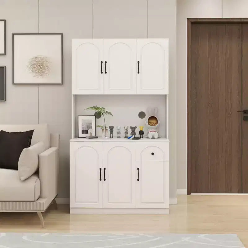 Okak 71 Meuble de Buffet Autoportant avec Rangement, Armoire de Garde-Manger Moderne, Desserte avec Support pour Micro-ondes pour Cuisine Salon